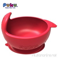 Baby Feeding Suction Bowl - Silicone Training Tableware for Children 6 Months and up (Red) - B07DL3J1CM